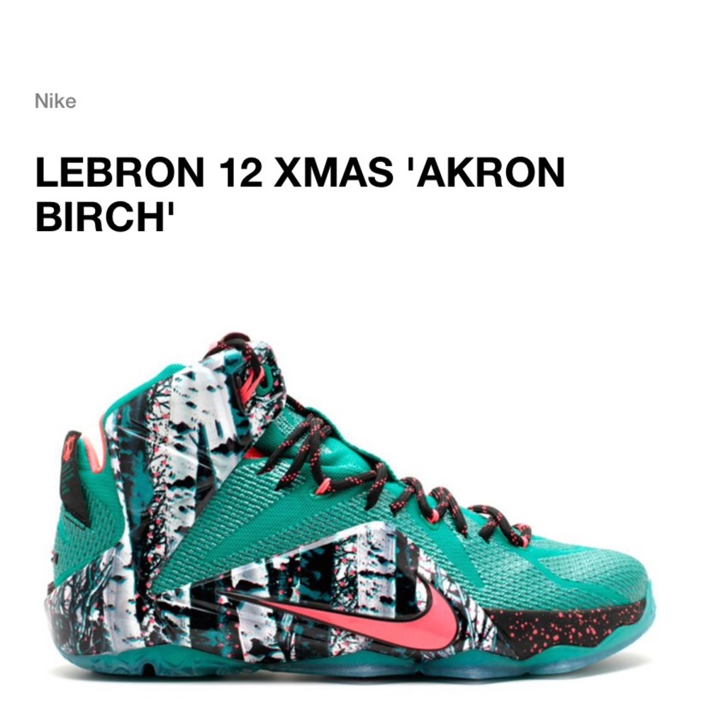 Nike Lebron 12 Xmas ‘Akron Birch’